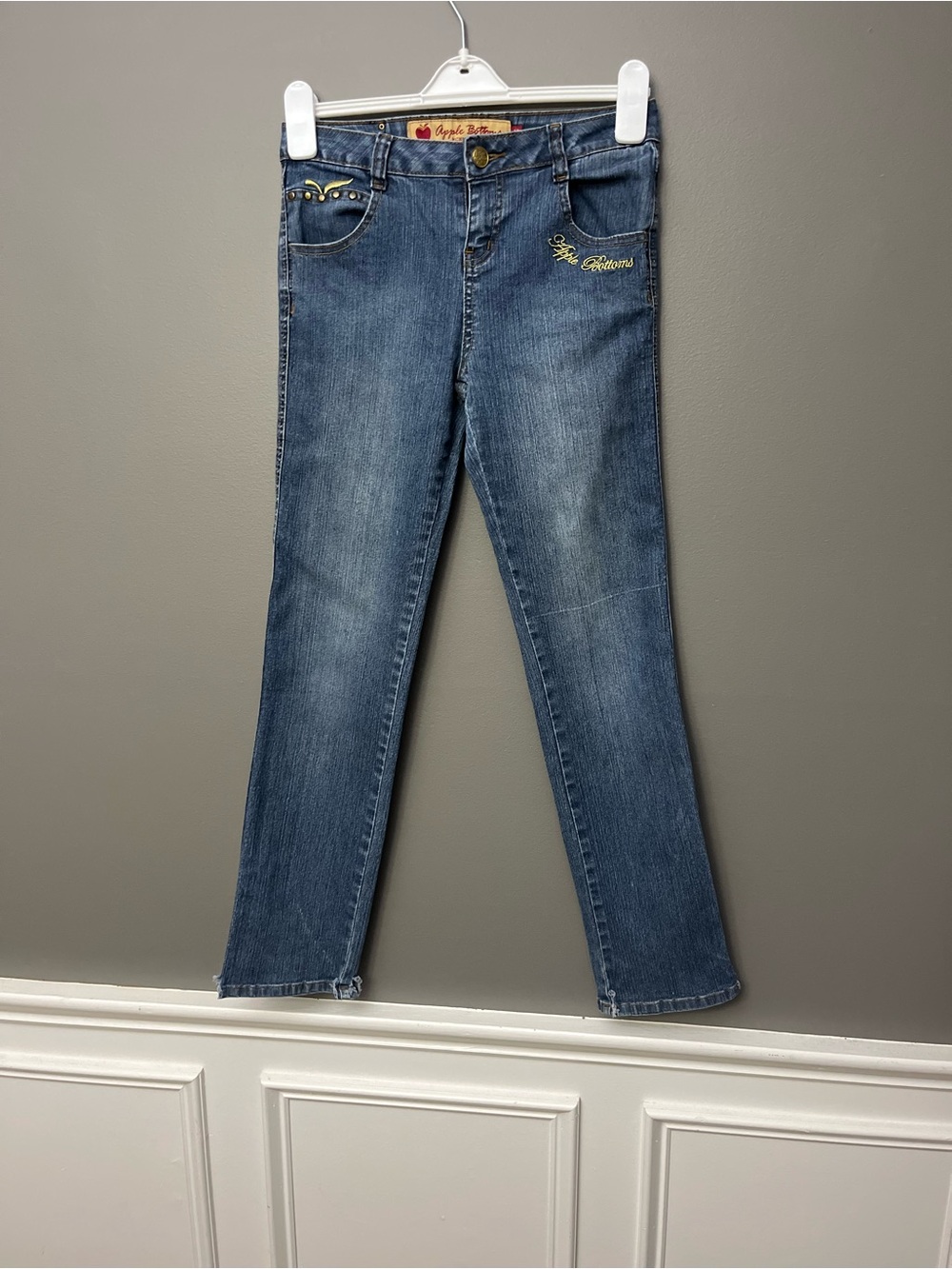Apple Bottoms Girls Blue Denim Jeans - Size 16